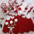 Handmade Baby Dress Red (3 Piece Set)